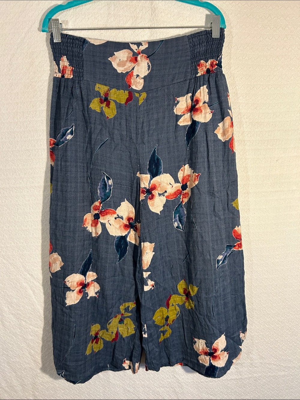 Rip curl Women's Navy Floral Midi Skirt Size S
